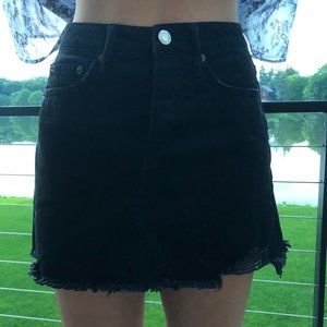 Black Denim American Eagle Skirt High Waisted